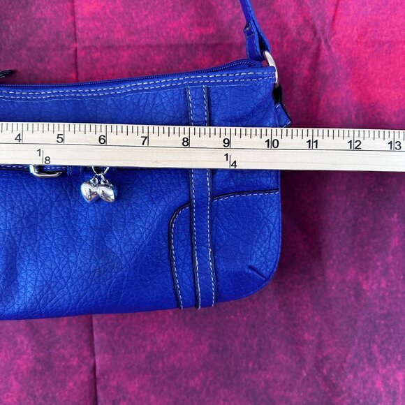 ROSETTI WOMEN PURSE HANDBAG SHOULDER NAVY BLUE 3 POCKET WITH ZIPPER SMALL - Picture 13 of 14